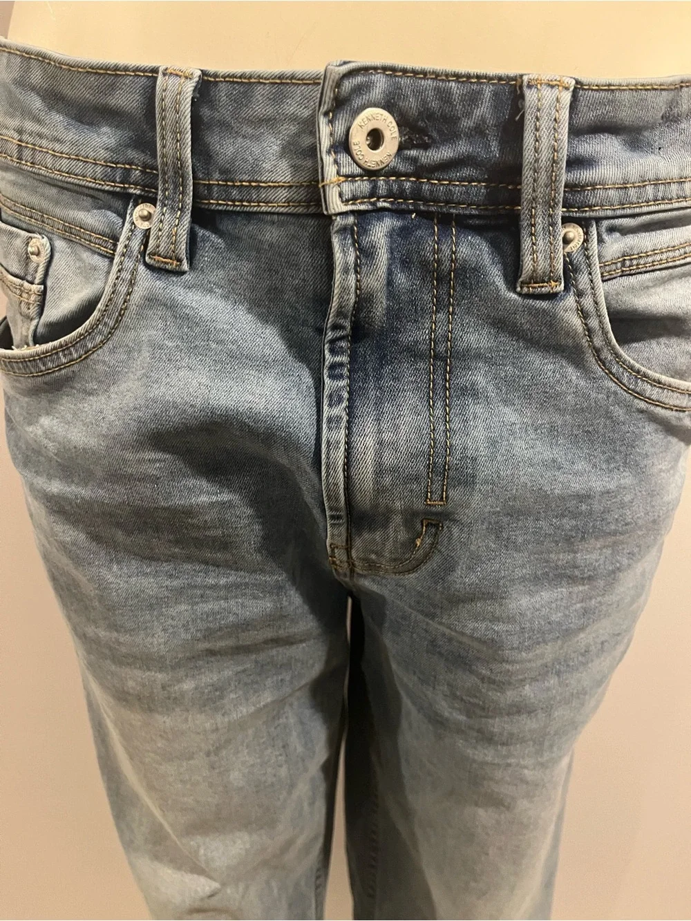 KENNETH COLE 30x30 Men's Straight Blue DESIGNER Jeans ORIG $124+ LUX DEAL of DAY